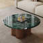 Table basse ronde en marbre de style médiéval-2042682992-2042682993
