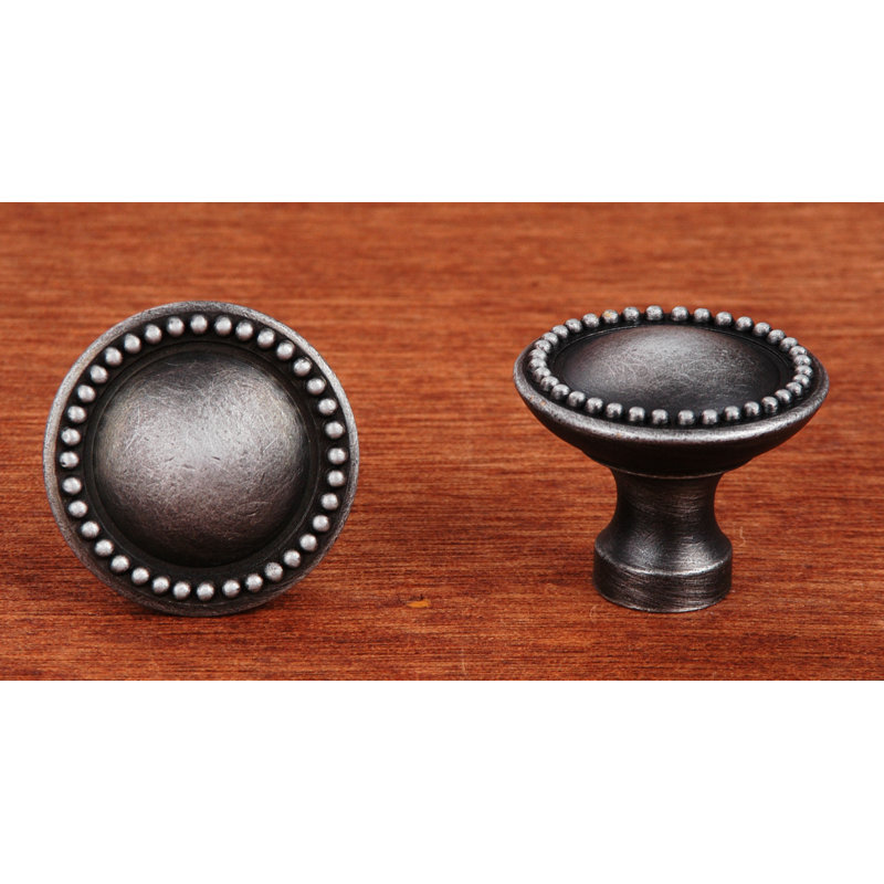 CK Series 1 1/4" Diameter Mushroom Knob, Distressed Nickel
