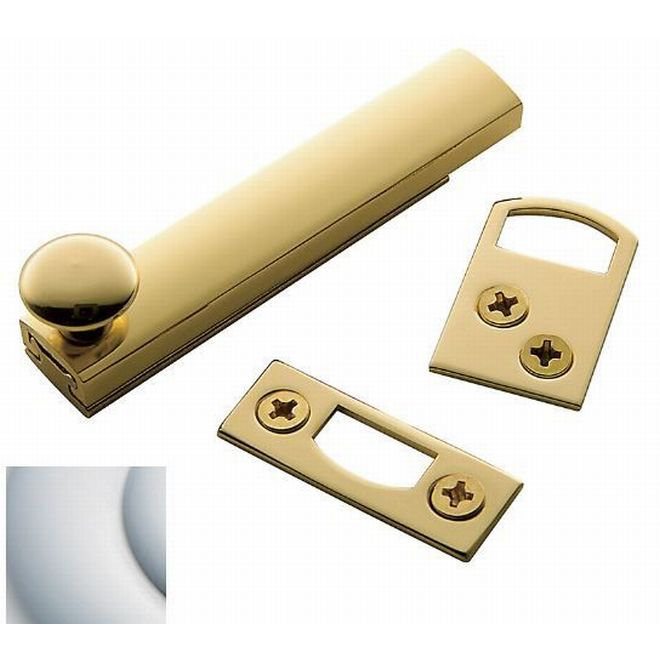 Surface Bolt, Satin Black, 0.8" H x 2.5" W x 0.8" D