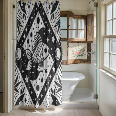 Rideau de douche standard 1 pièce Eggie
