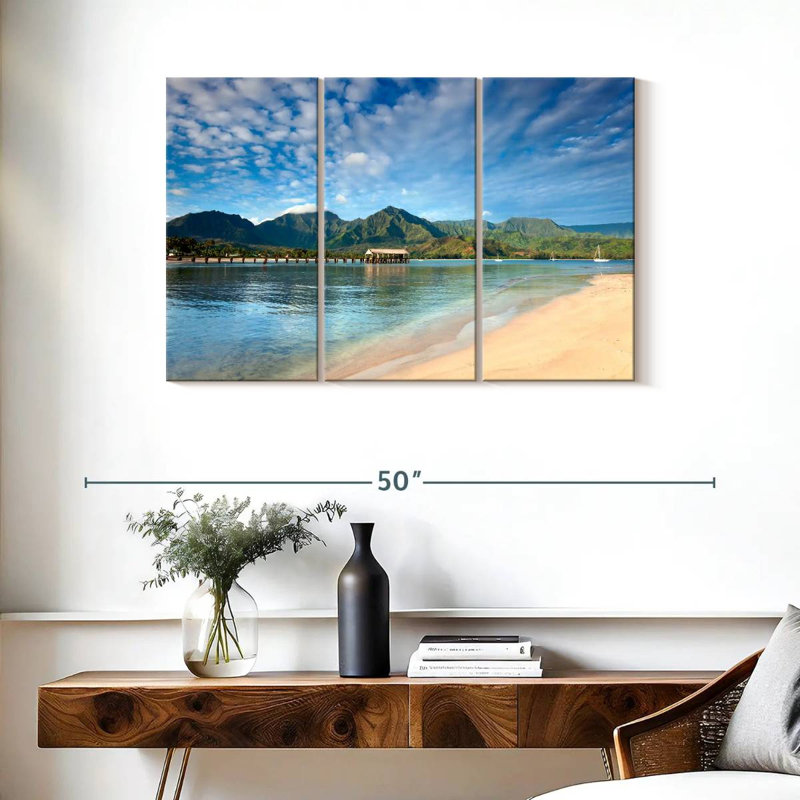 Gillard Heavenly Bay Hanalei, H 24 po x l 38 po