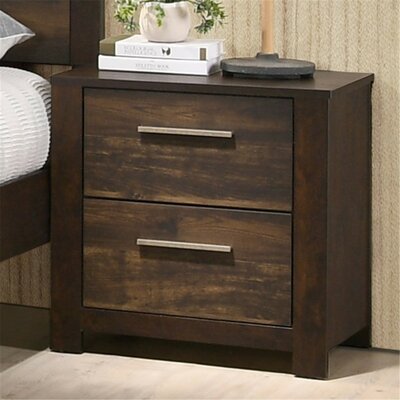 Margery 2 - Drawer Nightstand in Brown -  Loon Peak®, 3821AFE96C434F25A3150679FCE946FE