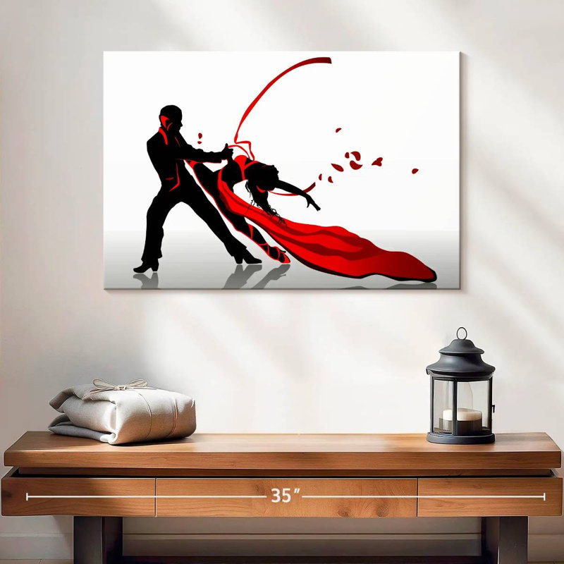 " Passionate Tango Dancers ", 16" H x 24" W x 1.25" D