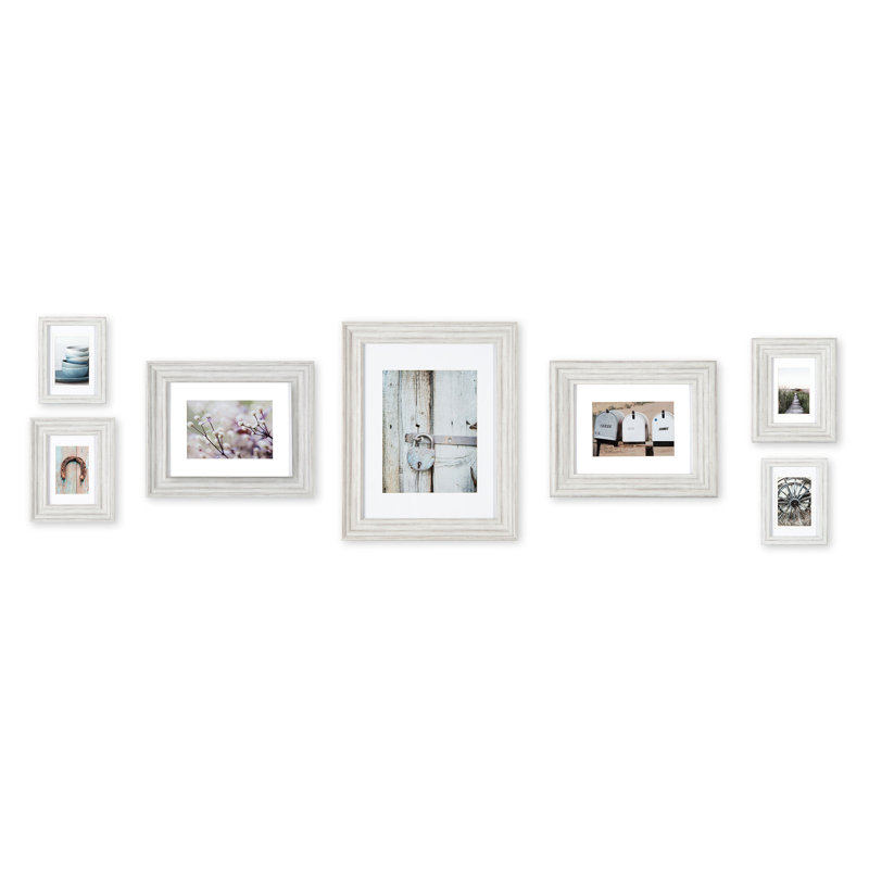 Fogleman White Gallery Wall Picture Frame - Frames Included: 7