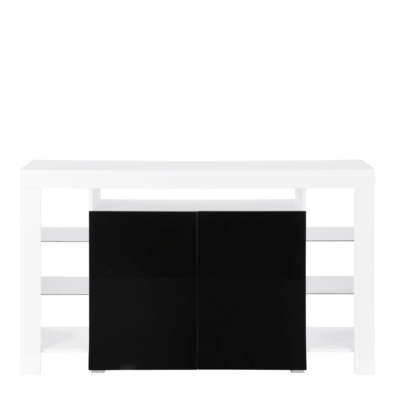 Riddick 150.5cm Sideboard, Black, Without Led Lighting
