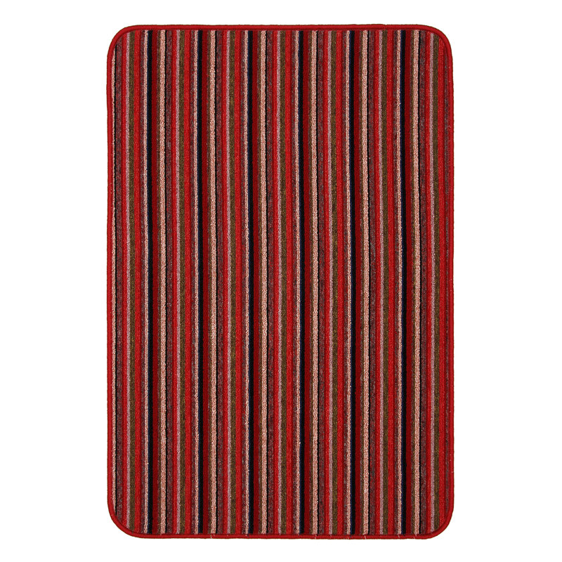 Navin Kitchen Mat, Red, Rectangle 50 x 80cm