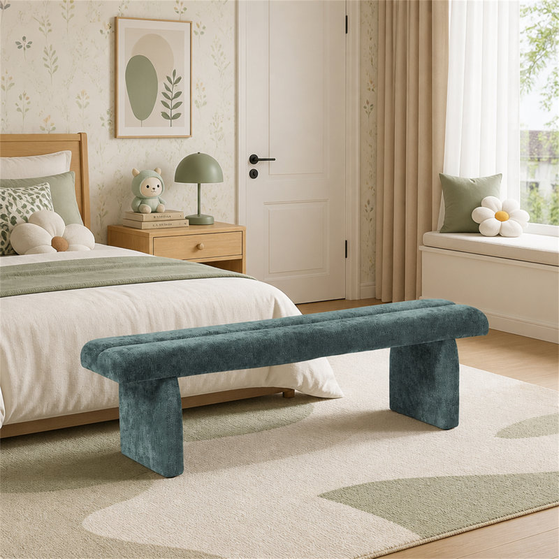 Polyester Upholstered Bench