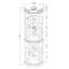 Vitrine de coin, vitrine (ampoule E26 non incluse), vestibule
