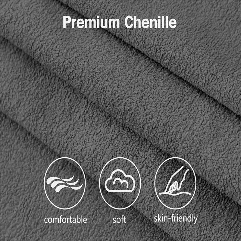Canapé-lit convertible en L 81 po avec méridienne réversible avec rangement et poches latérales 81 po, Gris