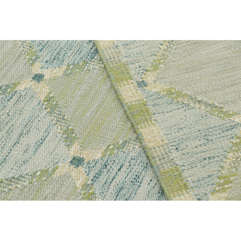 Scandinavian Wool Geometric Area Rug, Rectangle 10' x 14'