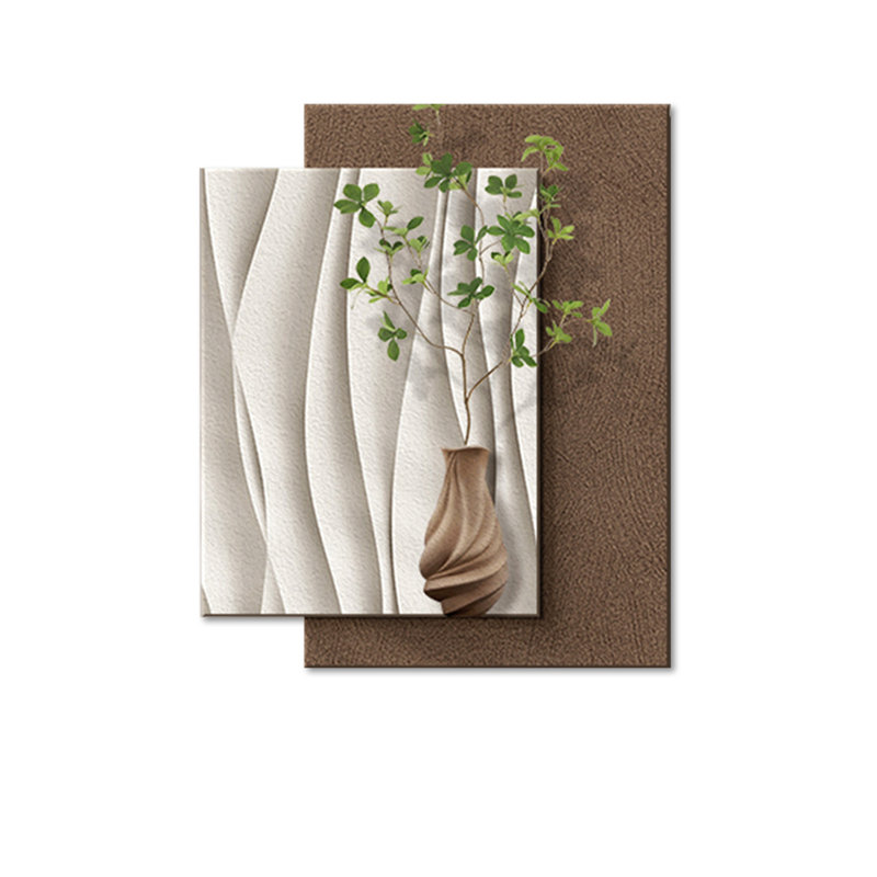 Art mural Mid-Century moderne en toile pour salon, H 47,24 po x l 39,37 po x P 1,97 po