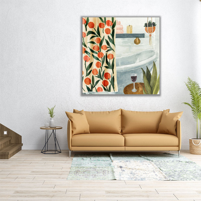 «Bath Retreat I», reproduction d'art sur toile, H 24 po x l 24 po