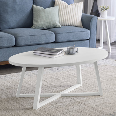 Marvis Savner Wood Oval Coffee Table