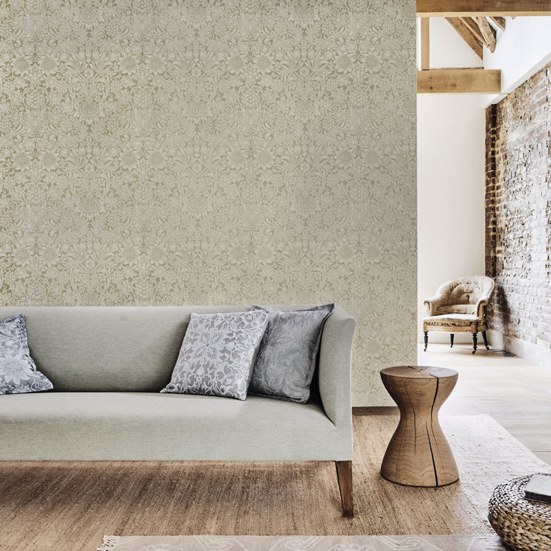Pure Sunflower Wallpaper, Pearl/Ivory