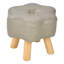 Modern Flower-Shaped PU Leather Stool Footstool-600447087