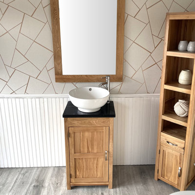 Scurlock 515 mm Freestanding Cloakroom Vanity with Vessel Ceramic Basin