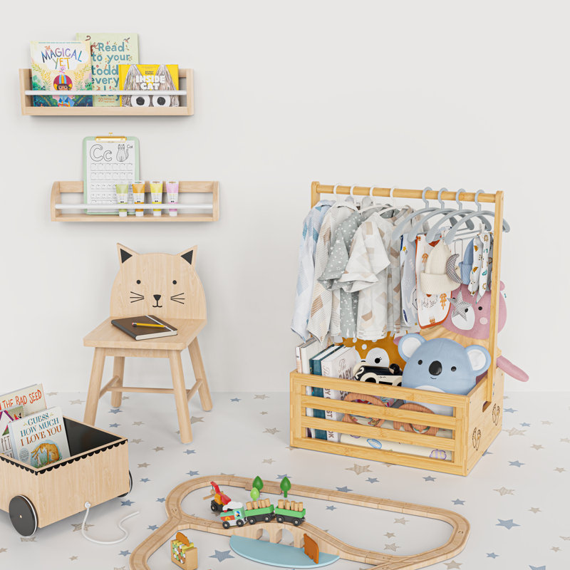 Baby Shower Crate Closet, Natural