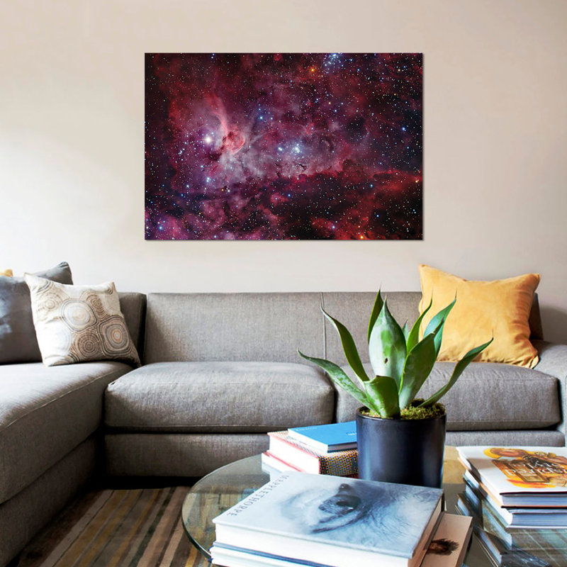 « eta carinae nebula (ngc 3372) iii », impression sur toile, H 26 po x l 40 po x P 1,5 po, Toile tendue, Pas de tapis