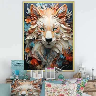 Portrait d'animal mystique sur toile