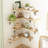 Floating Shelves For Wall, Rustic Wood Wall Mounted Corner Shelf For Bathroom, Kitchen, Bedroom, Home Decor, Laundry Room, Living Room, Set Of 5