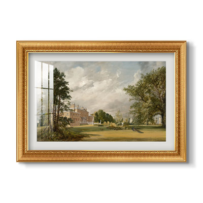 Malvern Hall, 1821-John Constable-Custom Framed Print