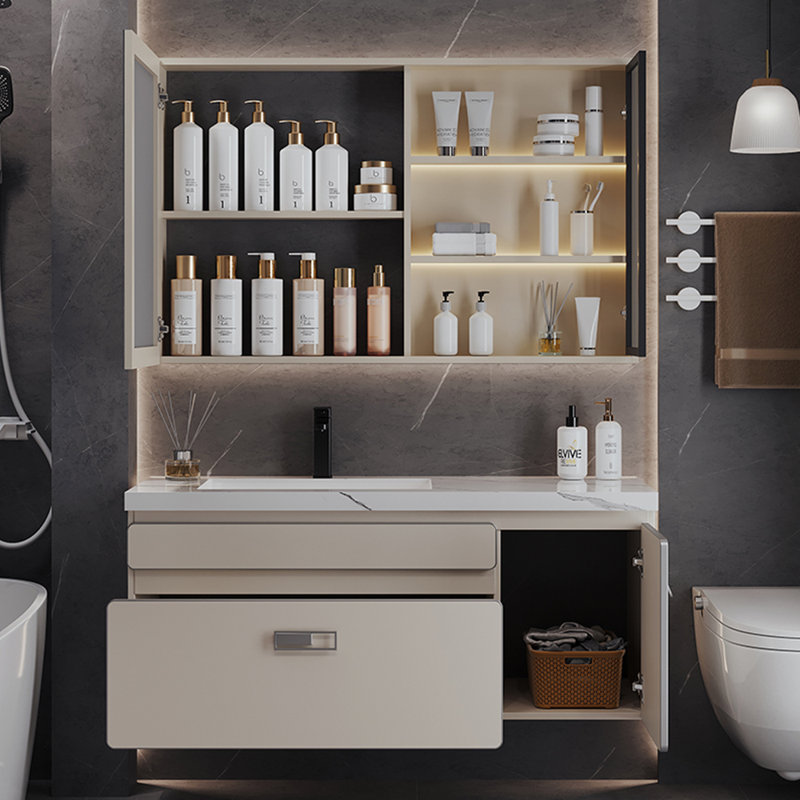 Nordic style light luxury bathroom cabinet