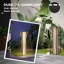 Sand Brown Solar Powered Rattan Deck Light