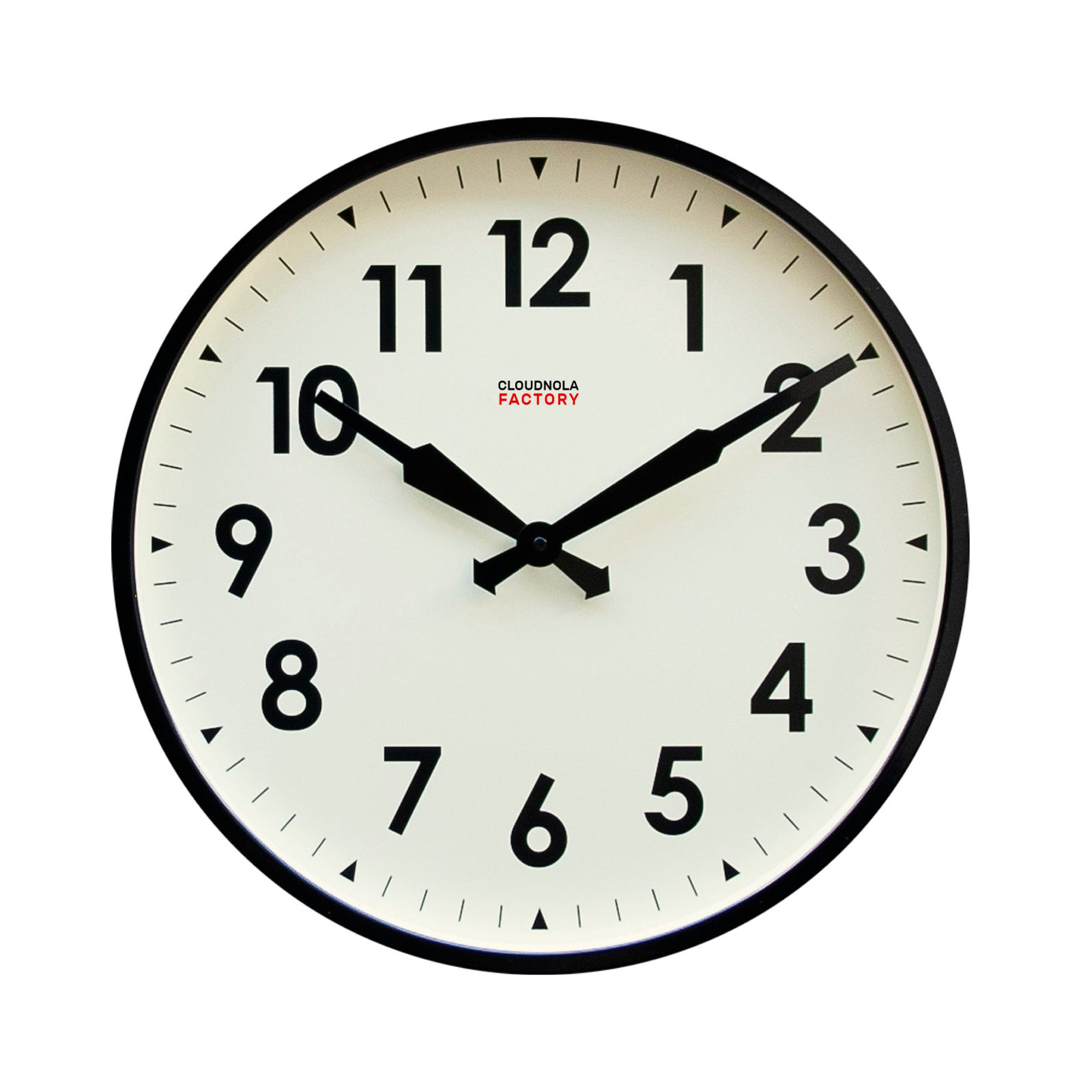 18'' Metal Wall Clock, Black