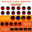 Foyer électrique autoportant à flamme DEL 12 couleurs de 54 pouces avec manteau, thermostat et minuterie réglables-309249476
