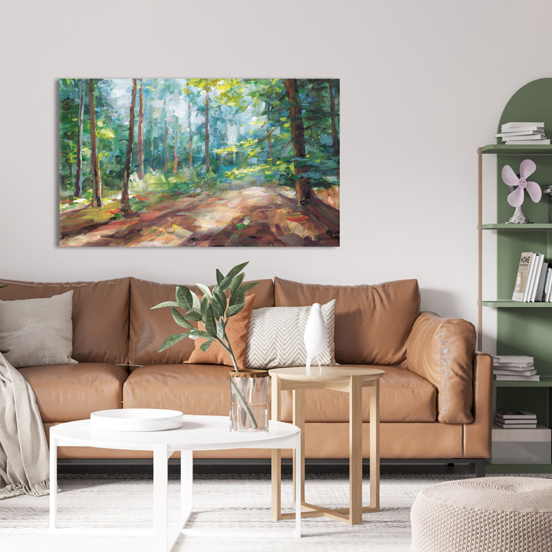 Woodland Reverie - Peinture, L 30 po x H 18 po, Toile tendue