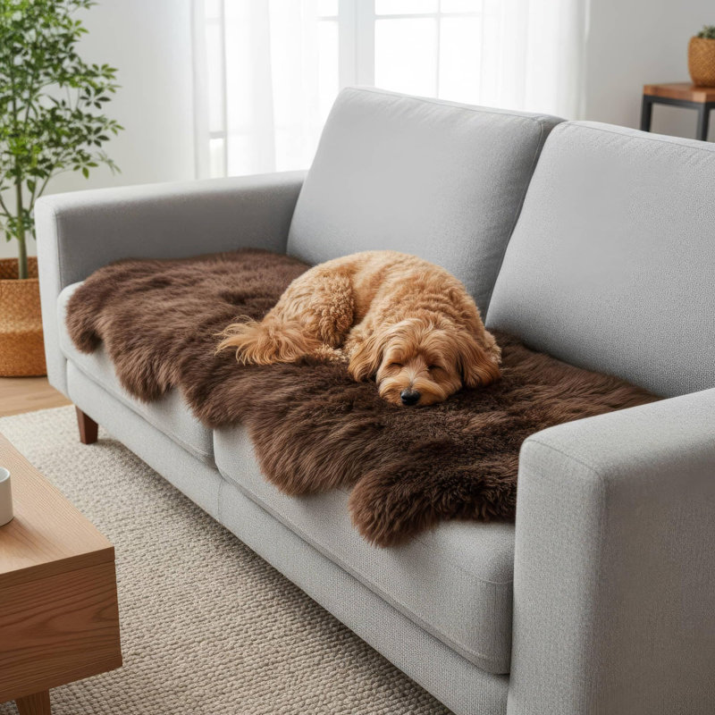Fraga Sheepskin Indoor Rug, Novelty 2' x 6'