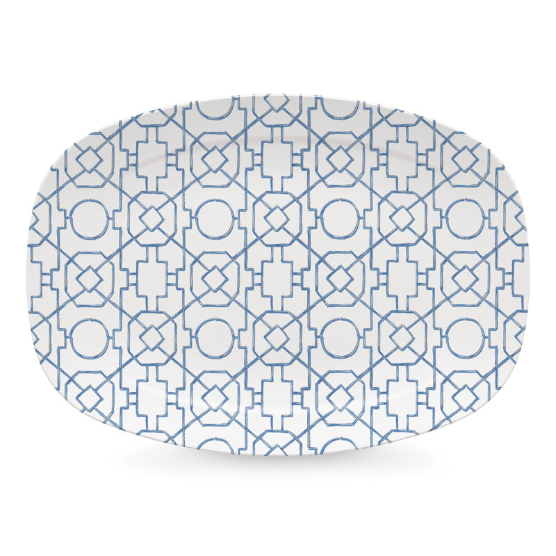 Mariposa Traychic Resin Platter, Blue