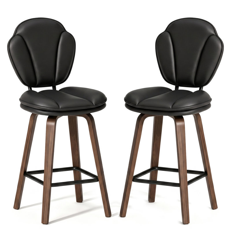 Tabouret de bar Petal, Black