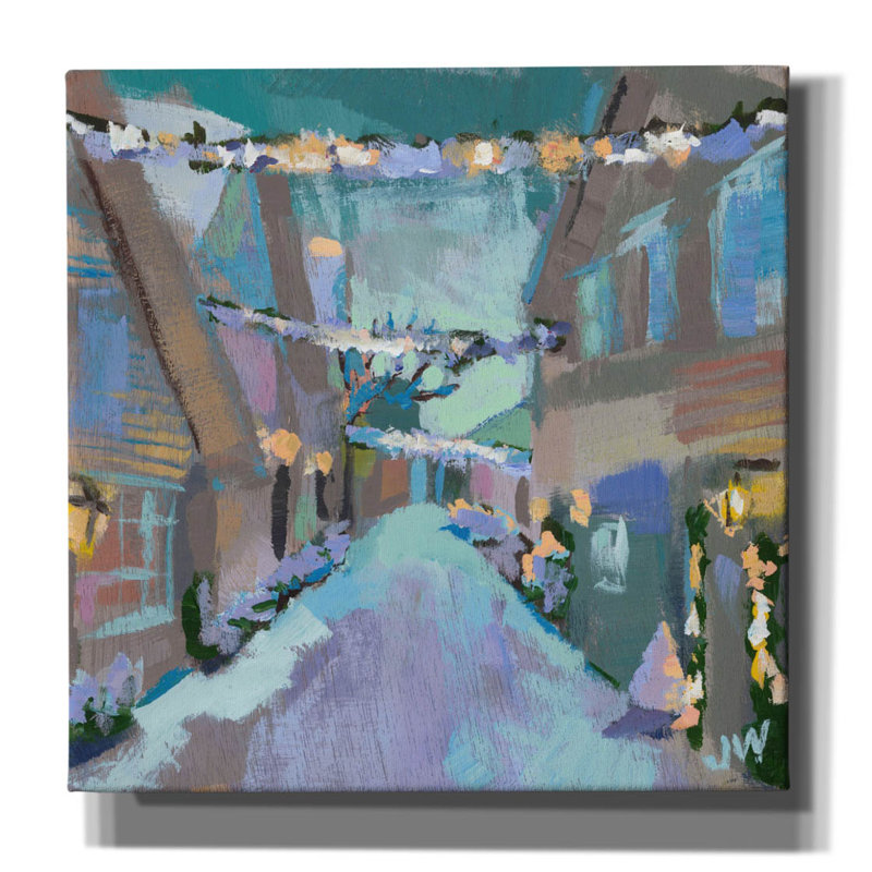 «Holiday Street Lights» par Jenny Westenhofer, H 12 po x l 12 po x P 0,75 po
