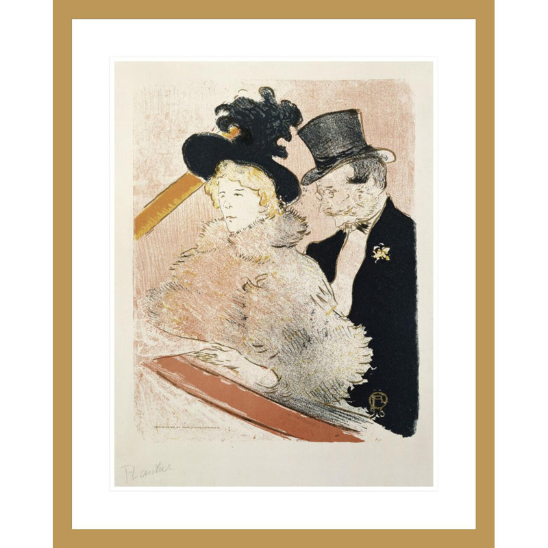 «Au concert» par Henri de Toulouse-Lautrec, impression giclée sur cadre, H 29,15 po x l 23,5 po