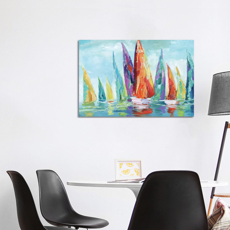 Fine Day Sailing I by Nan - Wrapped Canvas Painting, 101.6 cm H x 66.04 cm W x 3.175 cm D