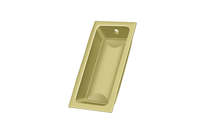 Flush Cup / Bin Pull, Polished Brass