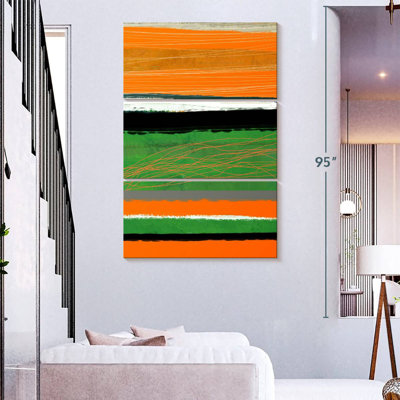 Avery orange et vert abstrait II