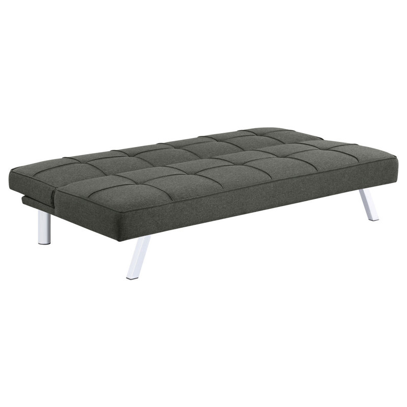 Joel Grey Upholstered Tufted Convertible Sofa Bed, Gray