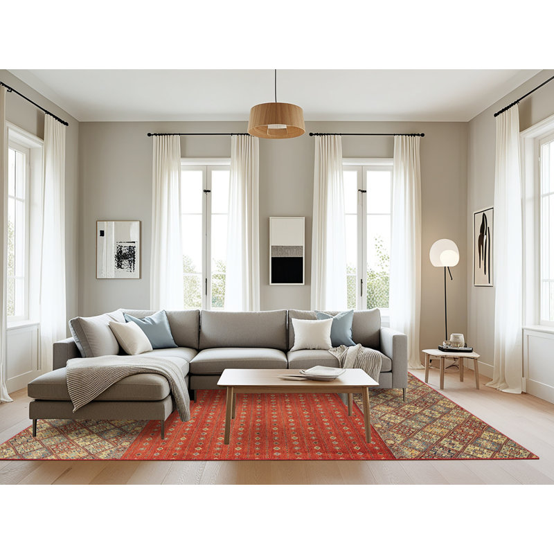 Abstract Indoor Rug, Rectangle 8' x 12'