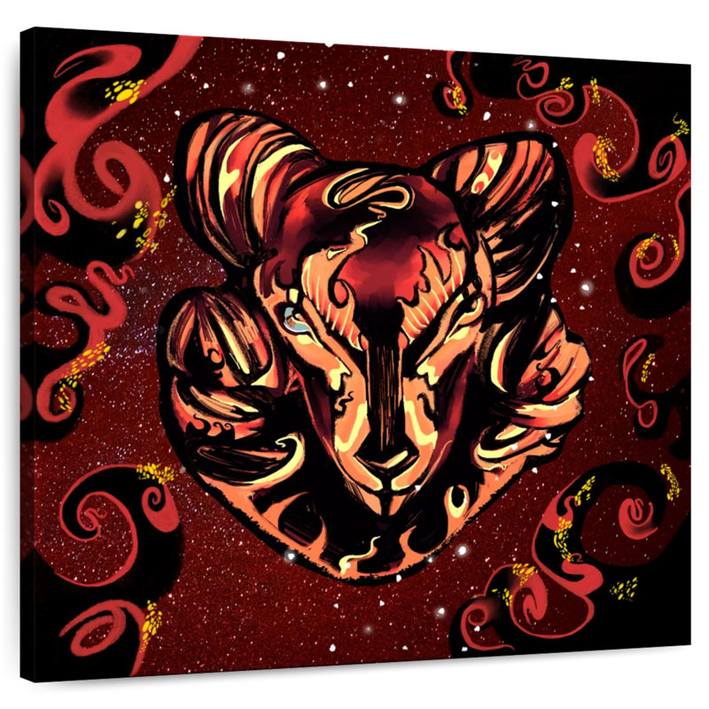 Adella Zodiac Collection Aries, 24" H x 24" W