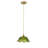 1-Adjustable glass flower shaped pendant light