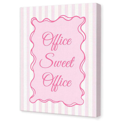 Sweet Office Canvas Wall Art 30x40cm