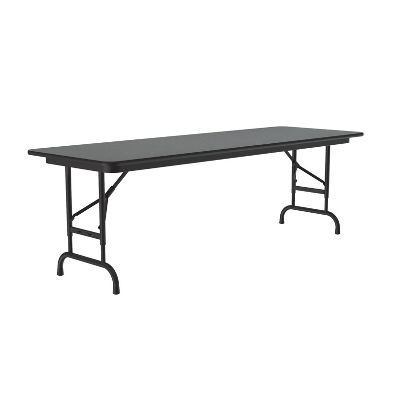 Table pliante rectangulaire réglable, 32" H x 96" W x 36" D, Granit Montana