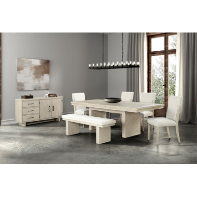 Base de banc 1 pièce Modern Farmhouse Design