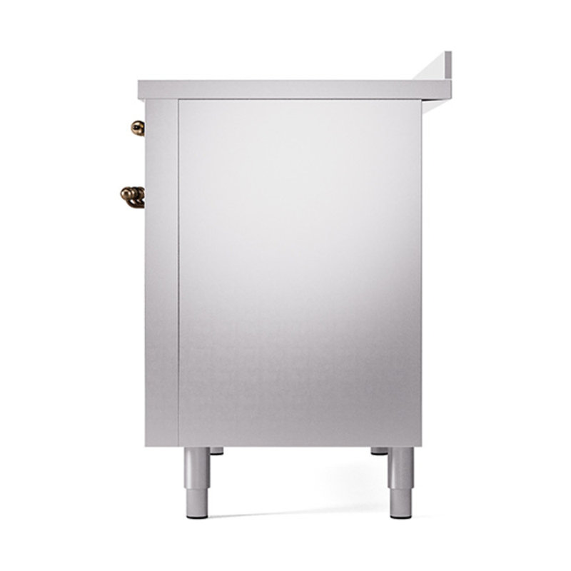 ILVE Nostalgie II Noblesse 48 in Induction Range, Stainless Steel/Burnished