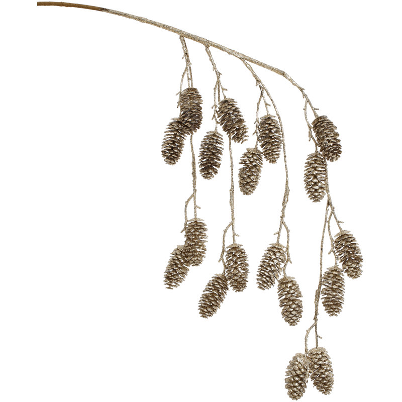 Hanging Glitter Cone Spray -  44 Inches