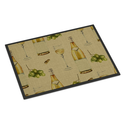 Tapis d'extérieur antidérapant Wine on Linen