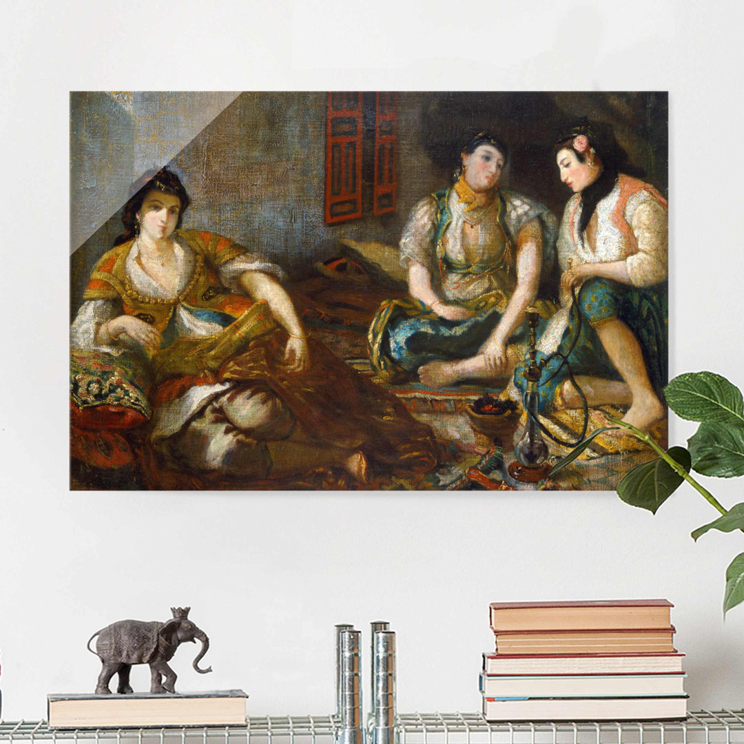 Glasbild Three Arab Women von Eugene Delacroix