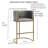 Manhattan 26in. Counter Stool – Tobacco Brown Faux Leather with Brass-Finish Base-504344157-504344159